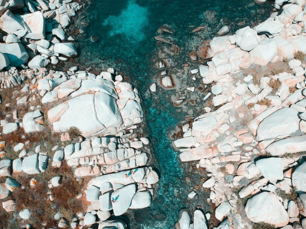 grey and white stones